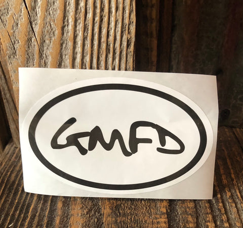 GMFD Logo Euro Weather Proof Decal 3" x 5"
