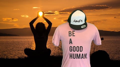 BE A GOOD HUMAN- Holly & Hocks T-Shirt