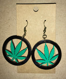 Holly & Hocks “Mary Jane” Natural Wood Earrings