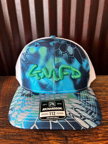 GMFD Puff Fishin' Embroidered Trucker SnapBack Hat