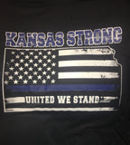 KANSAS STRONG THIN BLUE LINE- T-Shirt