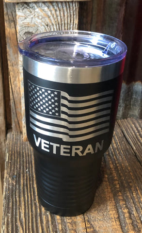 Veteran- Laser Etched 30oz Tumbler